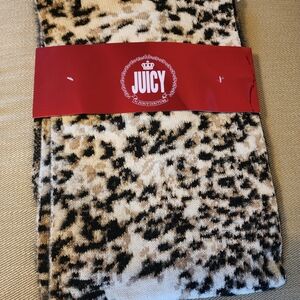 GIFT READY! Juicy Couture Leopard Print Scarf And Head Wrap